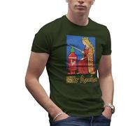 Sir Racha - Funny Sriracha Sauce Medieval Parody Tee for Hot Sauce Lovers & Foodies Men's Military Green T-Shirt Size L