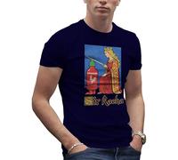Sir Racha - Funny Sriracha Sauce Medieval Parody Tee for Hot Sauce Lovers & Foodies Men's Navy Blue T-Shirt Size L
