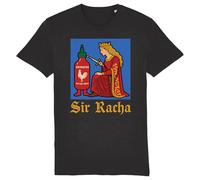 Sir Racha Medieval Knight Humor Men Women T-Shirt Black