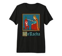 Sir Racha | Sriracha Pun Meme for Foodies Spicy Sauce Lovers Premium T-Shirt