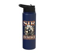 Sir Render Medieval Meme Knight Stainless Steel Insulated Water Bottle