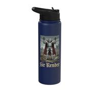 Sir Render Medieval Meme Knight Stainless Steel Insulated Water Bottle