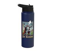Sir Render Medieval Meme Knight Stainless Steel Insulated Water Bottle