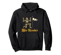 Sir Render Surrender Funny Medieval Gen Z Brainrot Meme Gag Pullover Hoodie