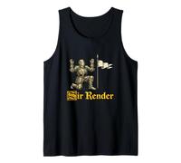 Sir Render Surrender Funny Medieval Gen Z Brainrot Meme Gag Tank Top
