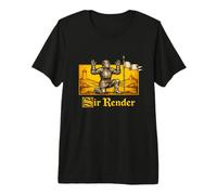 Sir Render Surrender Funny Medieval Gen Z Brainrot Meme Y2K Premium T-Shirt