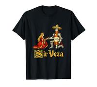 Sir Veza Cerveza Funny Medieval Word Play Joke Drinking Meme Value Graphic T-Shirt