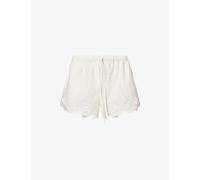 Sir Womens Sir Klara Drawstring Cotton Mini Shorts Ivory M