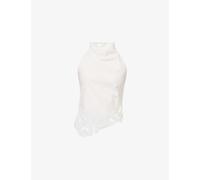 Sir Womens Sir Klara Halter-Neck Cotton Top Ivory XS