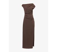 Sir Womens Sir Sol Off-Shoulder Stretch-Woven Gown Mocha XS