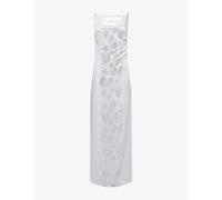 Sir Womens Sir Ventura Open-Back Woven Gown Silver M