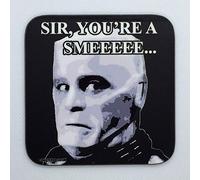 Sir You’re A Smeeeee - Kryten from Red Dwarf - Drinks Coaster - Hardboard - 9cm x 9cm - Gloss Finish