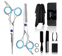 Sirabe Professional Hairdressing Scissors Kit, 6CR 660C Stainless Steel Barber Shears Kit for Barber/Salon/Home, 11 Pcs