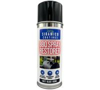 Siramico Coatings All In One Primer-Less Bbq Stove Firepit & Smoker Paint Restorer High Temperature Paint Formula Up To 1000C Matt Black 400Ml