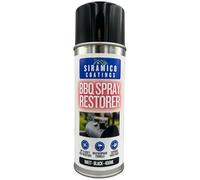 SIRAMICO COATINGS All in One Primerless BBQ, Firepit & Smoker Spray Paint Restorer | High Temperature Paint Formula up to 1000°C | Matt Black, Red or White | 400ml (1, Matt Black)