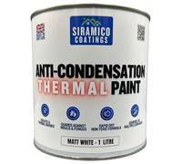 SIRAMICO COATINGS Anti Condensation Thermal Paint | 1 & 5 Litres - Matt White | British Made (1 Litre)