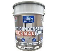 Siramico Coatings Anti Condensation Thermal Paint, 5 Litres - Matt White, British Made