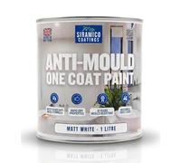 SIRAMICO COATINGS Anti-Mould Paint, 10 years Resistant- 1 Litre | 10 year anti-mould resistant paint for bathrooms, kitchens, walls and ceilings. Brush & roller.