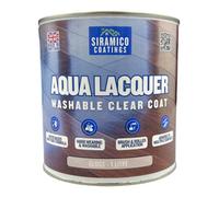 SIRAMICO COATINGS Aqua Lacquer - Clear Gloss - 1 Litre - Waterbased, No Odour, Multi-Surface Lacquer