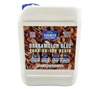 Siramico Coatings Bark & Mulch Glue Eco-Resin™ Holder Binder - 5 Litres 8M² - Waterbased Binder For Bark & Mulch On Borders, Patios & Garden Paths.