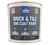 SIRAMICO COATINGS BRICK & TILE PAINT | BLACK - MATT (Black, 2.5 Litres)