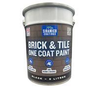 SIRAMICO COATINGS BRICK & TILE PAINT | BLACK - MATT (Black, 5 Litres)