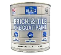 Siramico Coatings - Brick & Tile Paint - Matt White - 1 Litre