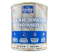 SIRAMICO COATINGS Clear Binding Primer I Water-Based Acrylic Sealer & Surface Stabiliser for Peeling Paint, Flaking Plaster, Chalky Walls I Deep Penetration, Breathable & Durable Bond (0.5 Liters)