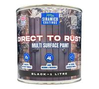 Siramico Coatings - Direct To Rust - Satin Black - 1 Litre