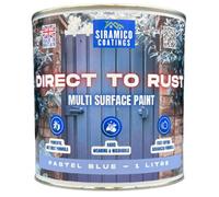 Siramico Coatings - Direct To Rust - Satin - Pastel Blue Ral 5024 - 1 Litre