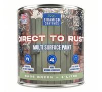 Siramico Coatings - Direct To Rust - Satin - Sage Green Ral 6021 - 1 Litre