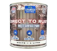 Siramico Coatings - Direct To Rust - Satin - White Ral 9010 - 1 Litre