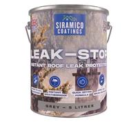 SIRAMICO COATINGS Leak Stop Rapid Leak Repair Paint - Instant Waterproof Leak Sealer | GREY 5 Litres | Perfect for Flat and Pitched Felt, Shed & Garage Roofs | Easy to Apply & Fast Dry (5 Litres)