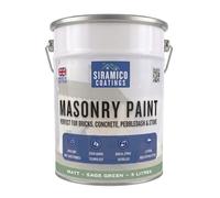 SIRAMICO COATINGS Masonry Paint, 10 Year Guarantee - Sage Green, 5 Litres | Smooth washable masonry paint, 10 year surface protection. Waterbased. Colour: Sage Green.