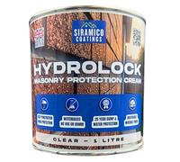 SIRAMICO COATINGS Masonry Protection Cream | 1 Litre I Premium Invisible Weatherproofing & Thermal Enhancement for Brick, Stone, and Render | Breathable Water-Repellent Barrier (Clear)