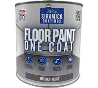 Siramico Coatings One Coat Anti-Slip Floor Paint, 1 Litres - Mid Grey
