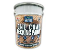 Siramico Coatings One Coat Anti-Slip Premium Decking Paint & Sealer - 30M² - 5 Litres - Mould & Uv Resistant Formula - Mid Grey