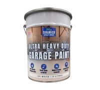 SIRAMICO COATINGS One Coat - Ultra Heavy Duty Garage Floor Paint - 5 Litres - White - Green - Light Grey - Brown - Anthracite (Ice White)