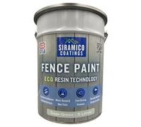 Siramico Coatings Premium Sage Green Fence Paint 5 Litres - Waterbased Eco Resin Technology