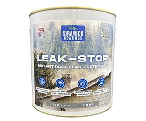 SIRAMICO COATINGS Rapid Roof Repair Paint - Instant Waterproof Leak Sealer | GREY 2.5 Litres | Perfect for Flat and Pitched Felt, Shed & Garage Roofs | Easy to Apply & Fast Dry