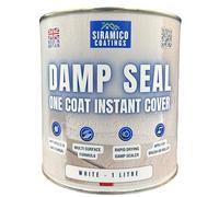 SIRAMICO COATINGS The Dampseal One Coat | 1 Litre I Seals Damp And Mould Stains In One Coat By Brush Or Roller (White)
