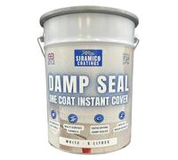 SIRAMICO COATINGS The Dampseal One Coat | 5 Litres I Seals Damp And Mould Stains In One Coat By Brush Or Roller (White)