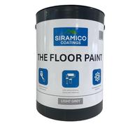 SIRAMICO COATINGS The Floor Paint, Professional Finish - Dark Grey, 5 Litre | Water-based, low odour floor paint for concrete, brick, stone, garages & warehouses. Dark Grey.