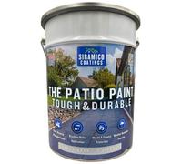 Siramico Coatings The Patio Paint, 5 L - Light Grey, Superior Patio Paint With Professional Finish