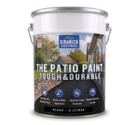 SIRAMICO COATINGS The Patio Paint, UV Resistant - Black, 5 Litre | Superior patio paint, professional finish for patios, walkways and walls. Non-toxic, UV resistant. Black.