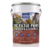 SIRAMICO COATINGS The Patio Paint, UV Resistant - Brick Red, 5 Litre | Superior patio paint, professional finish for patios, walkways and walls. Non-toxic, UV resistant. Brick Red.