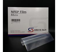 Siraya Tech 2 Pcs NFEP Film - A4 Size (210 X 297mm) Better Durability Fewer Layer Lines Accurate Print Results Great for Resin Printing Better Performance Over FEP for LCD DLP 3D Printers