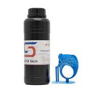 Siraya Tech Cast 3d Print Resin Castable Resin Easier to Burn and Print Clean Burnout Great Smooth Surface High Resolution 405nm UV-Curing Resin for Thicker Designs and Metal Parts (True Blue, 500g)