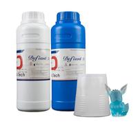 Siraya Tech Defiant 10 Platinum Silicone Mold Making Kit - Ultra-Flexible, Food Safe, 10A Shore Hardness, Easy to Stop Curing Inhibition, No Coating, for UV Resin 3D Prints, DIY & Casting (35.3 Oz)