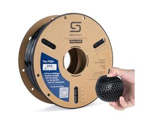 Siraya Tech Rebound PEBA 95A Flexible Filament, The Super TPU | 78% Energy Return & 20% Lighter | Nylon-Based Strength for Sports & Robotics | 1.75mm 3D Printer Filament (Black, 800g)